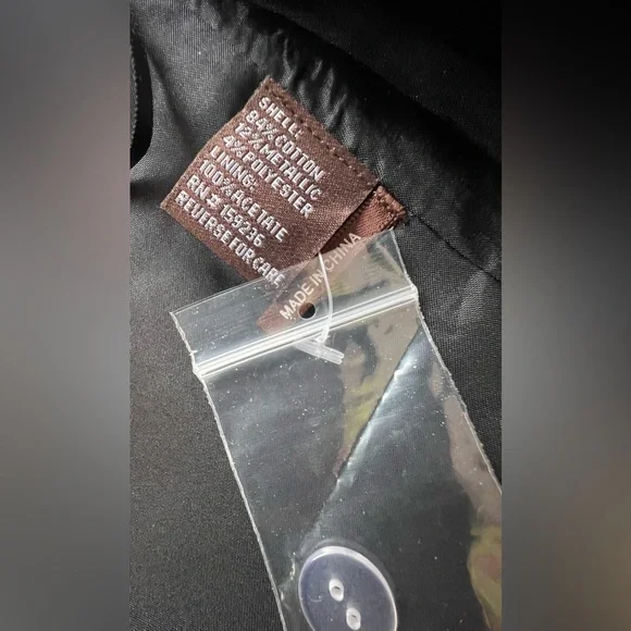 J. McLaughlin Perita Mini Skirt Vintage Daisy Gold Metallic Brocade Zip Front - Picture 13 of 14